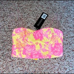 White fox boutique crop top